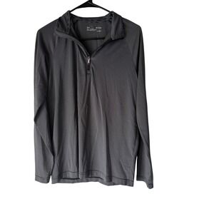 Under Armour Loose HeatGear Striped Quarter Zip Long Sleeve‎ Pullover Women's S